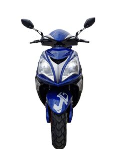 frontal moto eléctrica e-Volf Urban Legend azul