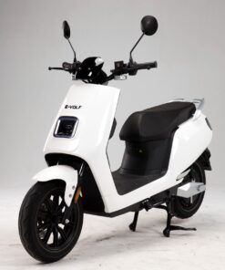 moto eléctrica e-Volf Pegasus blanca