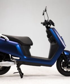 lateral moto eléctrica e-Volf Pegasus azul metalizada